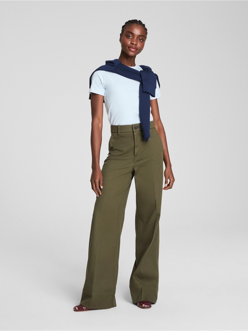 SPANXsupersmooth® Stretch Twill Wide Leg Pant